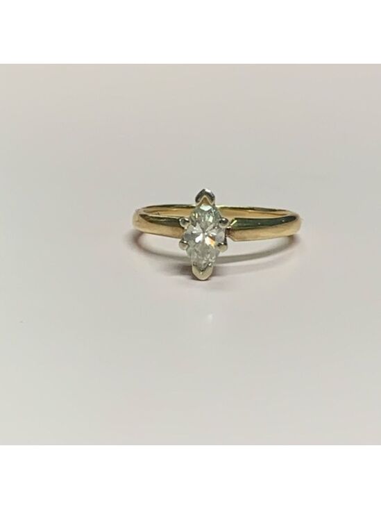 Jewelry - 14K Gold Diamond Marquise Ring